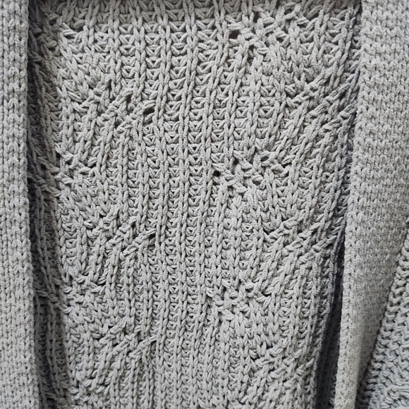 A New Day Women's XXL Green Large Knit open Cardigan Sweater - Picture 3 of 11
